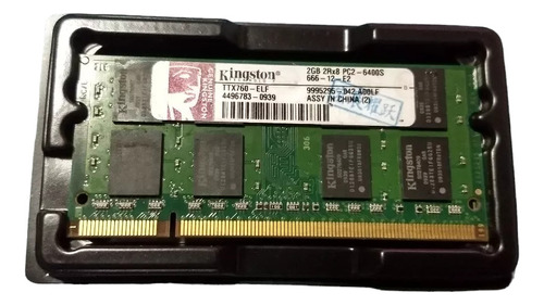 Memoria Ram Kingston 2gb 2rx8 Pc2-6400s Usadas