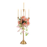 Candelabros Dorados 94 Cm 5 Brazos Centro De Mesa Boda Porta