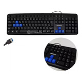 Teclado Padrão C/fio Jogo Usb Plug & Play Abnt Multimídia