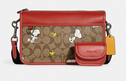 Crossbody Coach X Peanuts 100% Original Heritage Snoopy