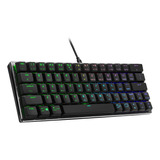 Teclado Mecanico Gamer Mini Al 60% Cooler Master Sk620 Blue 