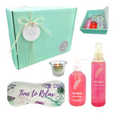 Relax Caja Regalo Mujer Box Spa Zen Rosas Kit Aroma Set N47