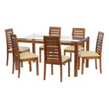 Juego De Comedor Barcelona 160x100 Silla Tenerife Pu