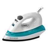 Plancha A Vapor Black+decker Irbd100 Quick 'n Easy Color Blanco Y Azul Con Suela Antiadherente 220v