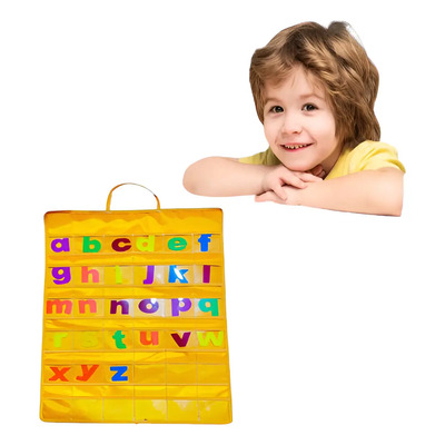 Bolsillos Para Abecedario Didáctico Organizador Lavable