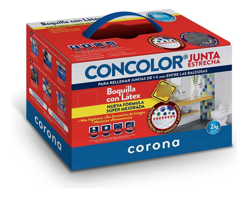 Boquilla Con Látex Corona Super Blanco Para Juntas Estrechas