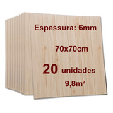 20 Placa Painel 3d Espuma Autocolante Madeira 70x70 Carvalho