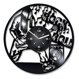 Reloj De Vinilo Rock N Roll