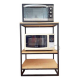 Mueble Auxiliar Industrial Cocina Despensa Hierro Madera 