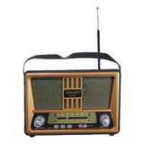Radio Portátil Retro  Bluetooth Fm/am /pendrive/aux/tf Meier