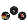 2x Wolfsburg Edition Emblem Badge Plate Trim Decal Vw G...