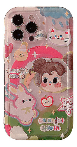 Audífonos Rainbow Girl Phone Case For 14 13 12 11