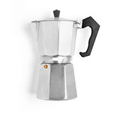 Cafetera Express Volturno Original Aluminio 6 Pocillos 600cc