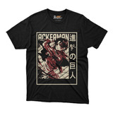 Playera Attack On Titan Levi Retro Manga Anime Shingeki Kyoj