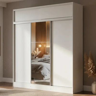 Carpintería Rivadavia placard ropero 3 Puertas Corredizas 2m blanco | Mismo precio en cuotas