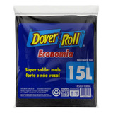 Saco Para Lixo Preto 15l Dover Roll Economia 20 Unidades