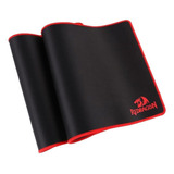 Mouse Pad Gamer Redragon P003 Suzaku De Goma Xl 300mm X 800mm X 3mm Negro/rojo