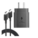 Cargador Y Cable Samsung Super Fast Charge Usb-c 25w
