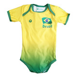 Body De Bebê Do Brasil Recém Nascido Menino Camisa 10 Luxo