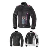 Jm Nuñez Campera Moto Cordura Mujer Verano Seventy Sd-jt36