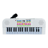 Teclado C/microfone Infantil Piano Usb Eletrônico 37 Teclas