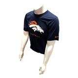 Nike Dri Fit Men's Denver Broncos Navy Short Sleeve Shir Eep