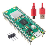 Kit Raspberry Pi Pico W Rp2040 Wifi Header Cable Usb Oficial