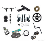 Kit Completo Para Bike Aro 26 Barra Circula Retro Caiçara Po