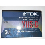 Video Cassette Tdk Vhs-c 30  