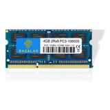 Sodimm Pc3-10600s Memoria Ram Raspas Azul De 4 Gb, 2rx8 Ddr3