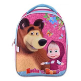 Mochila Escolar Jardín Masha Y El Oso Espalda