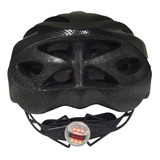 Casco Bici Luz Led Unitalla Tipo Fibra De Carbono