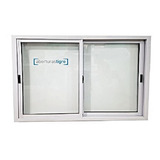 Ventana Aluminio Blanco 120x80 Con Mosquitero Y Reja