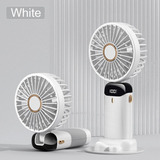 Mini Ventilador Portatil Usb Pantalla Led 5 Velocidades