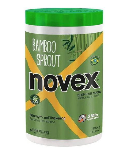 Novex Mascara De Fibra De Bambu 400gr