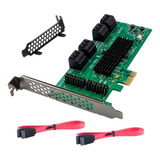 Placa Expansion Pcie 8 Discos Sata Iii  Simultáneo Pro