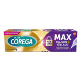 Corega Ultra Maximo Sellado Crema Dental Adhesiva Sin Sabor X 40g