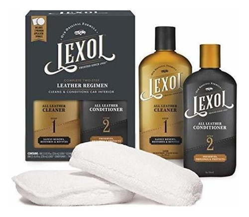 Kit Acondicionador Y Limpiador De Piel Lexol Para Uso En El