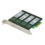 Adaptador Raid Pcie Quad M.2 Ssd Sata 6g 4 Puertos Con