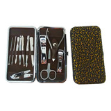 Kit Estuche Manicure Pedicure 12 Piezas Cortauñas Alicatas