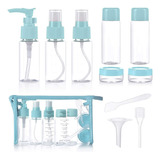 Kit De Botellas Portátiles De Viaje Para Cosméticos, 11 Pzs