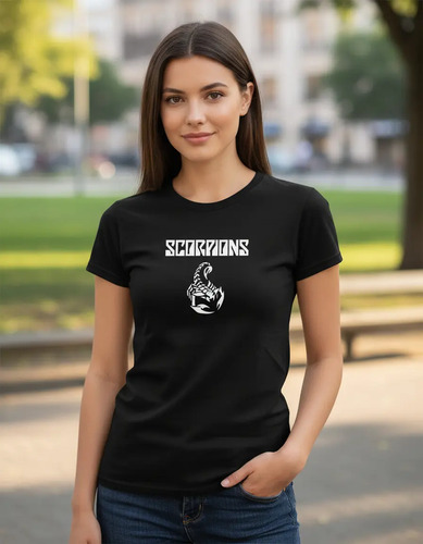 Playera Scorpions Logo Dama
