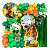 50 Art Globo Plantas Vs Zombies Decoracion Cumpleaños Juego