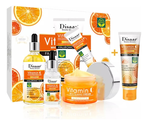 Set Skin Care Vitamina C Blanqueamiento Iluminador