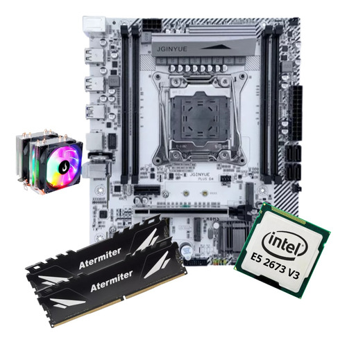 Kit Gamer Placa Mãe X99 White Intel Xeon E5 2673 V3 32gb Coo