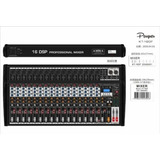 Mixer Consola 16 Canales Interfaz Usb Bluetooth Efectos Pfl