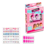 Kit Manicure Infantil Esmalte Unhas E Tatuagens Polibrinq 