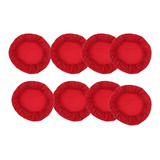 1 8 Piezas Rojo Antipolvo Silla Cubierta De Asiento De Boda