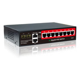 Steamemo Switch Gigabit Poe De 8 Puertos Con Enlace Ascenden