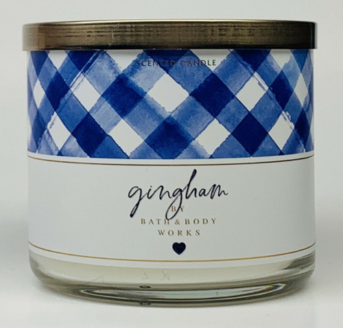 Bath & Body Works Vela Perfumada Gingham 411g Importado Eua